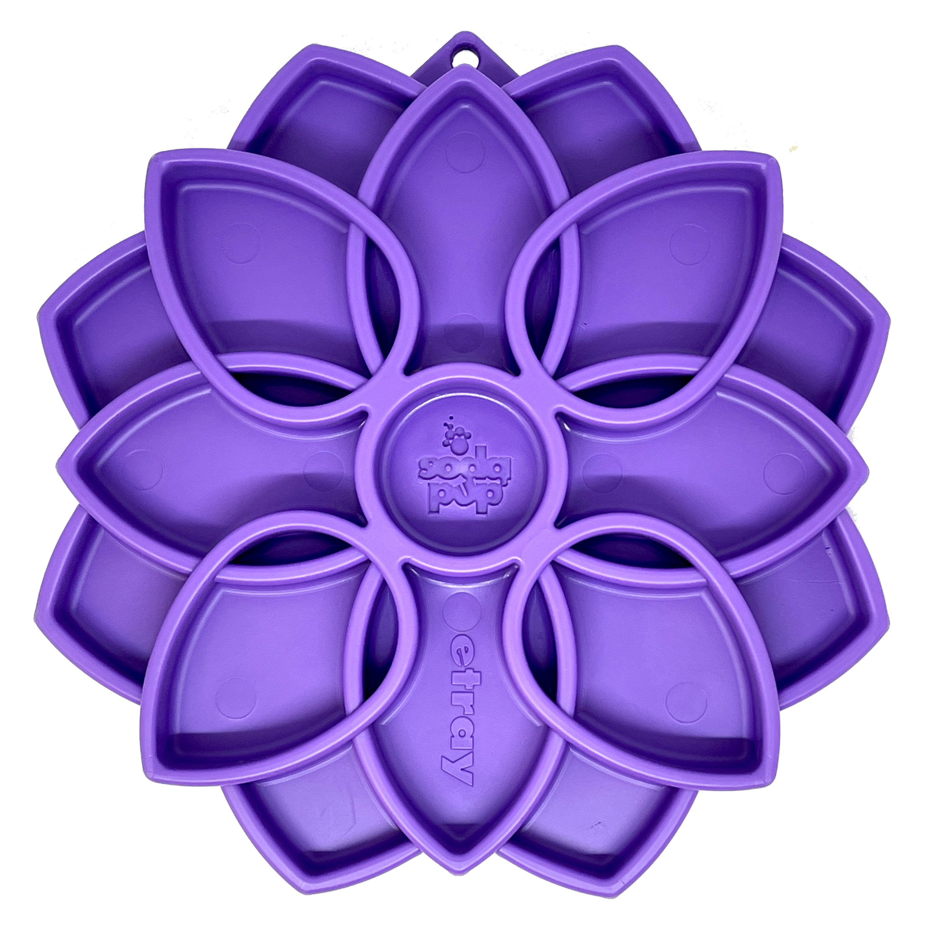Mandala eTray Shallow Slow Feeder Dog Bowl for Enrichment | USA Made