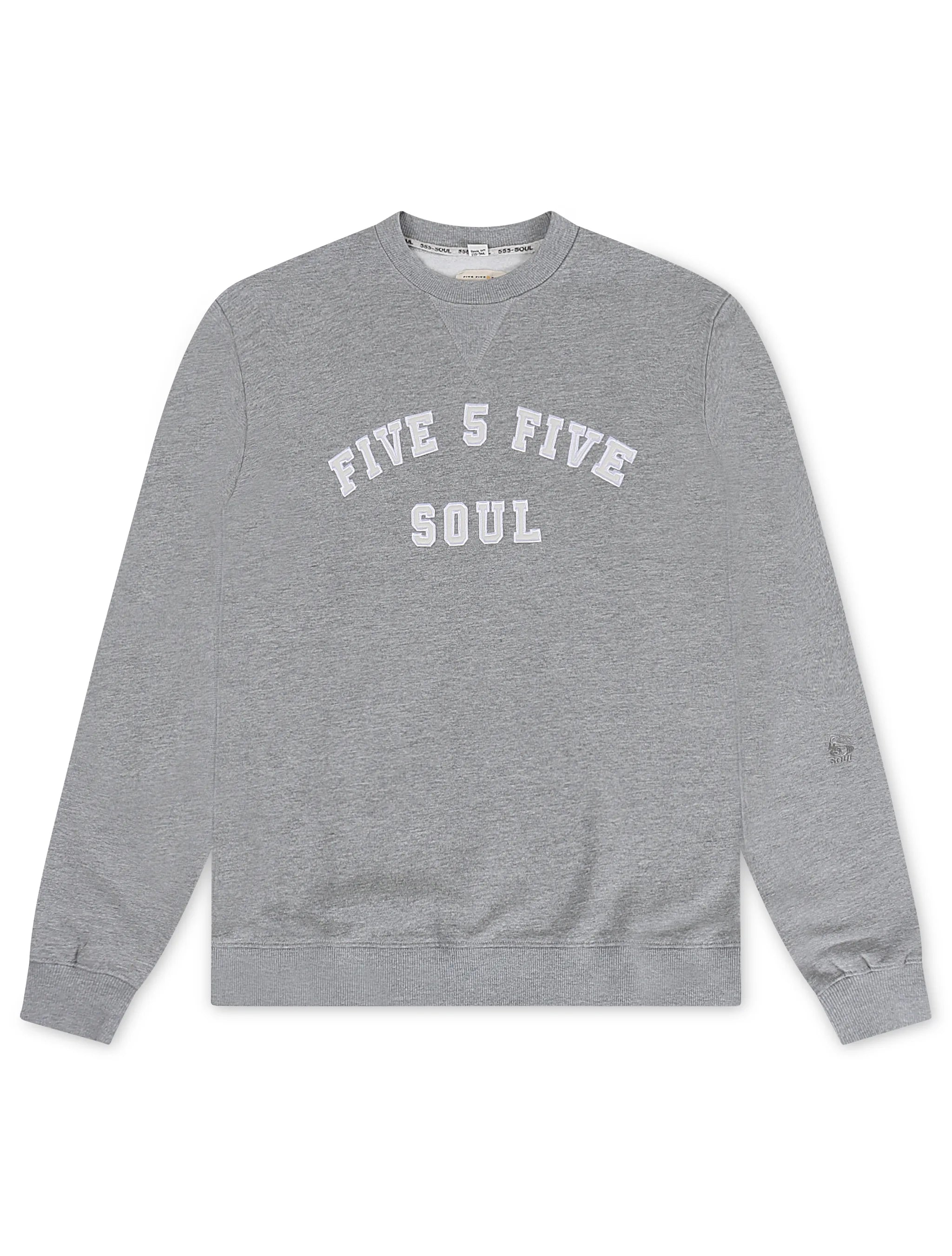Triple 5 Mens Essex Crewneck - Heather Grey
