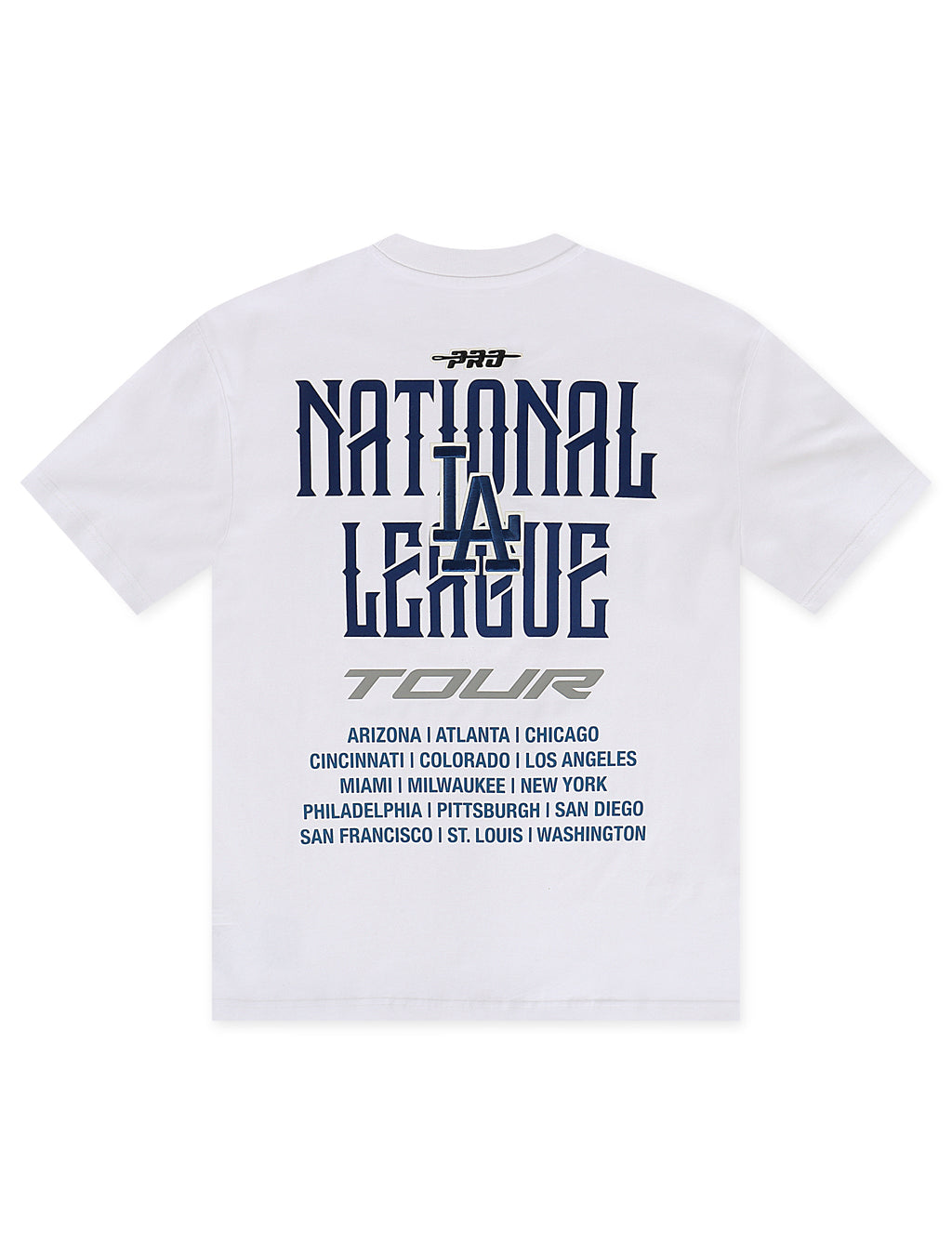 Pro Standard LA Dodgers City Tour 2.0 Drop Shoulder Tee - White