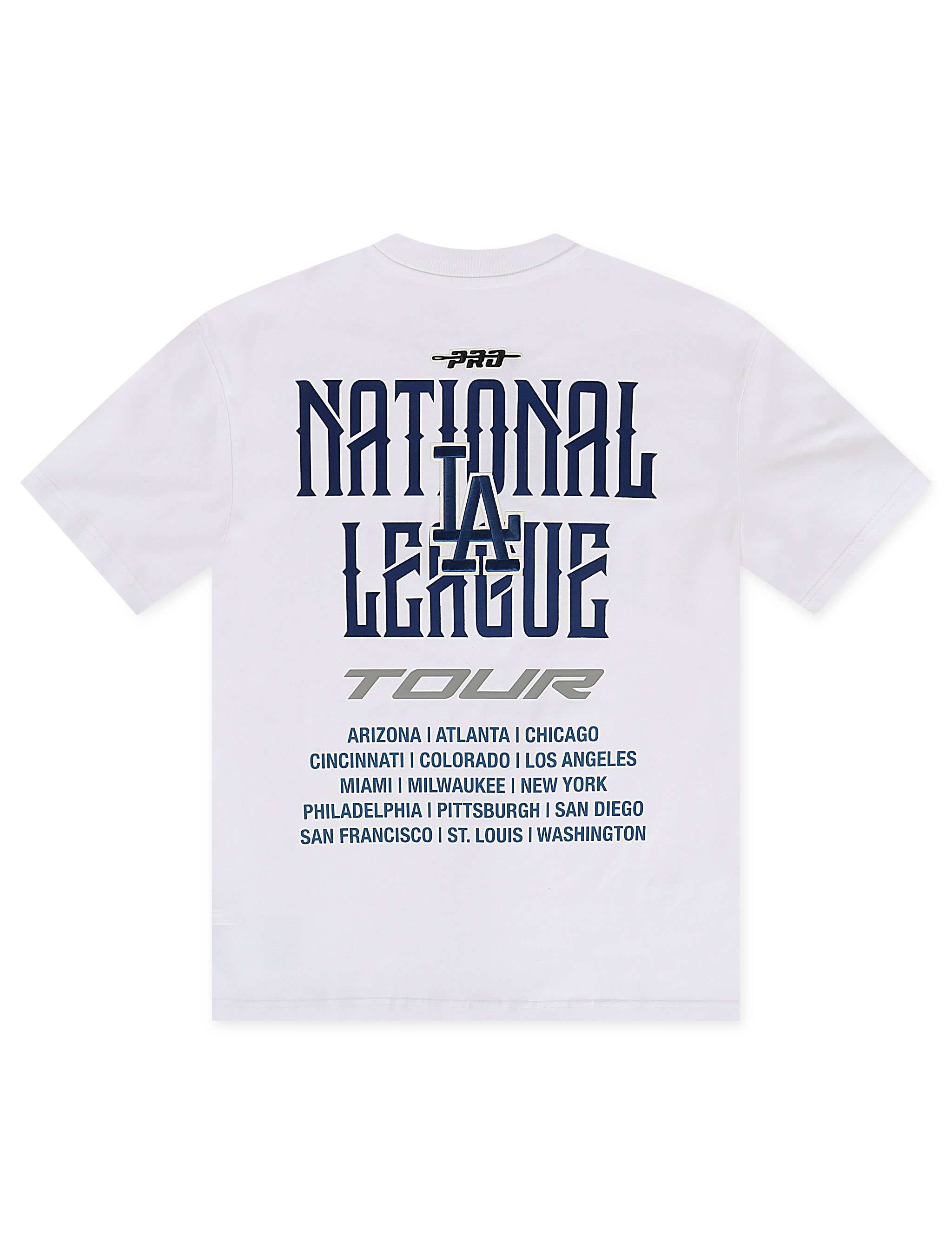 Pro Standard LA Dodgers City Tour 2.0 Drop Shoulder Tee - White