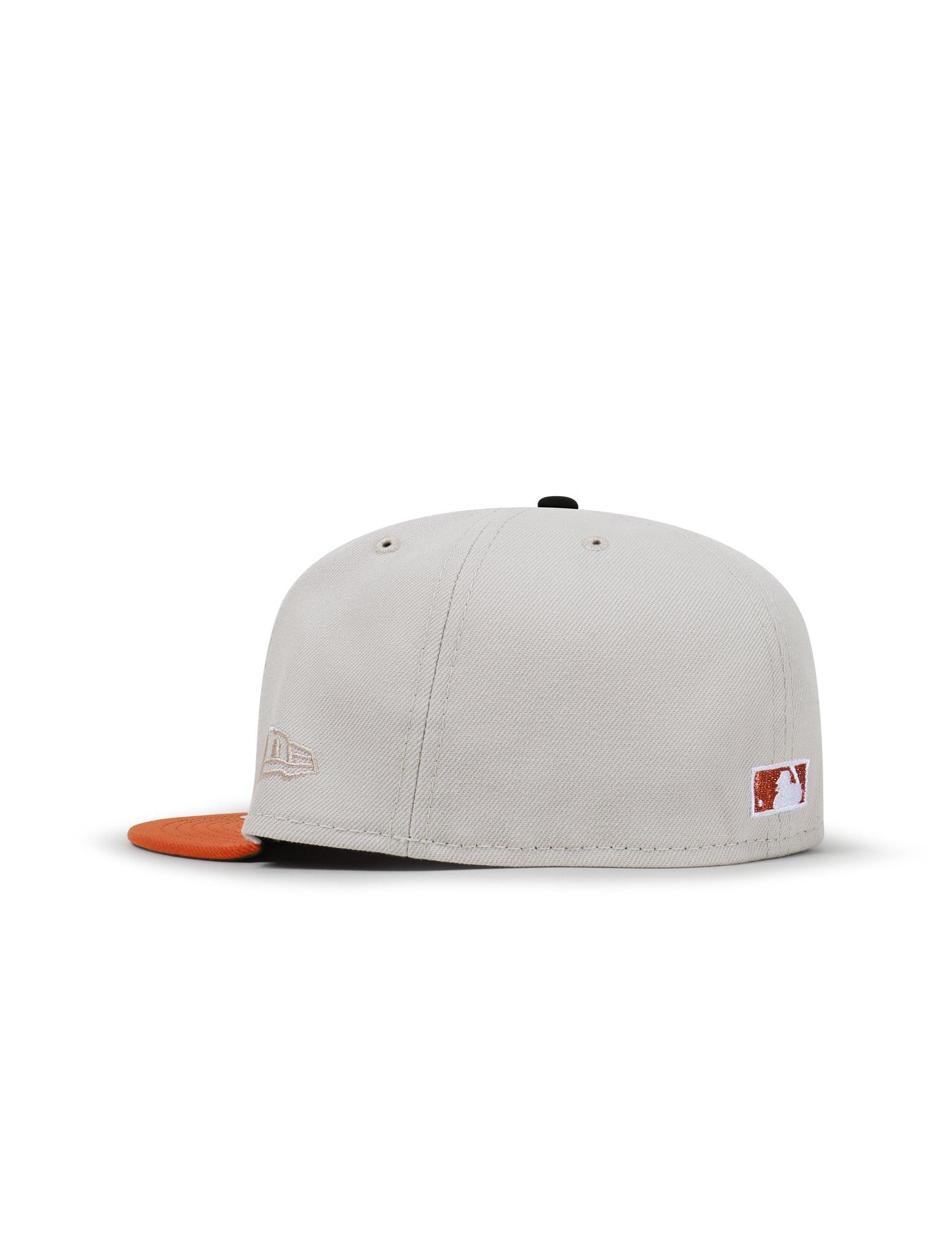 New Era 5950 Dodgers 50Th Anniversary Hat - Stone/Burnt Orange