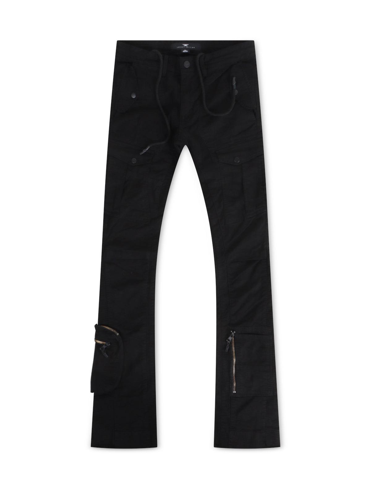 Jordan Craig Stacked Aviation Cargo Pants - Black
