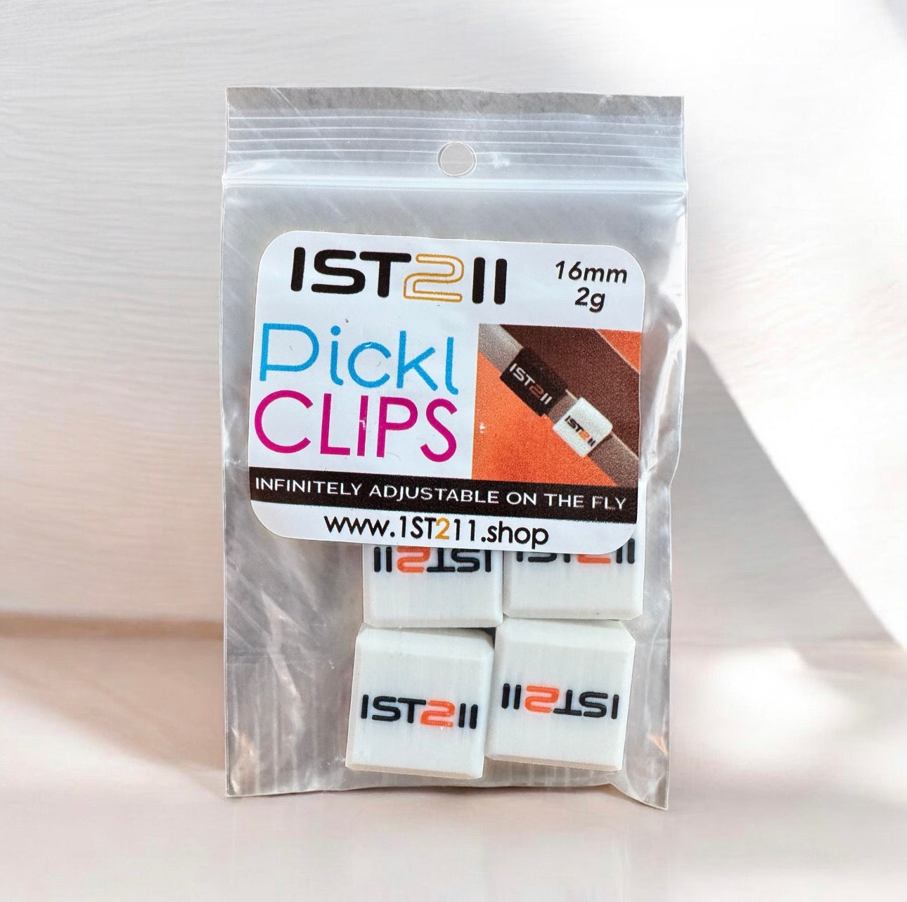 Adjustable Pickleball Paddle Weight White Clips
