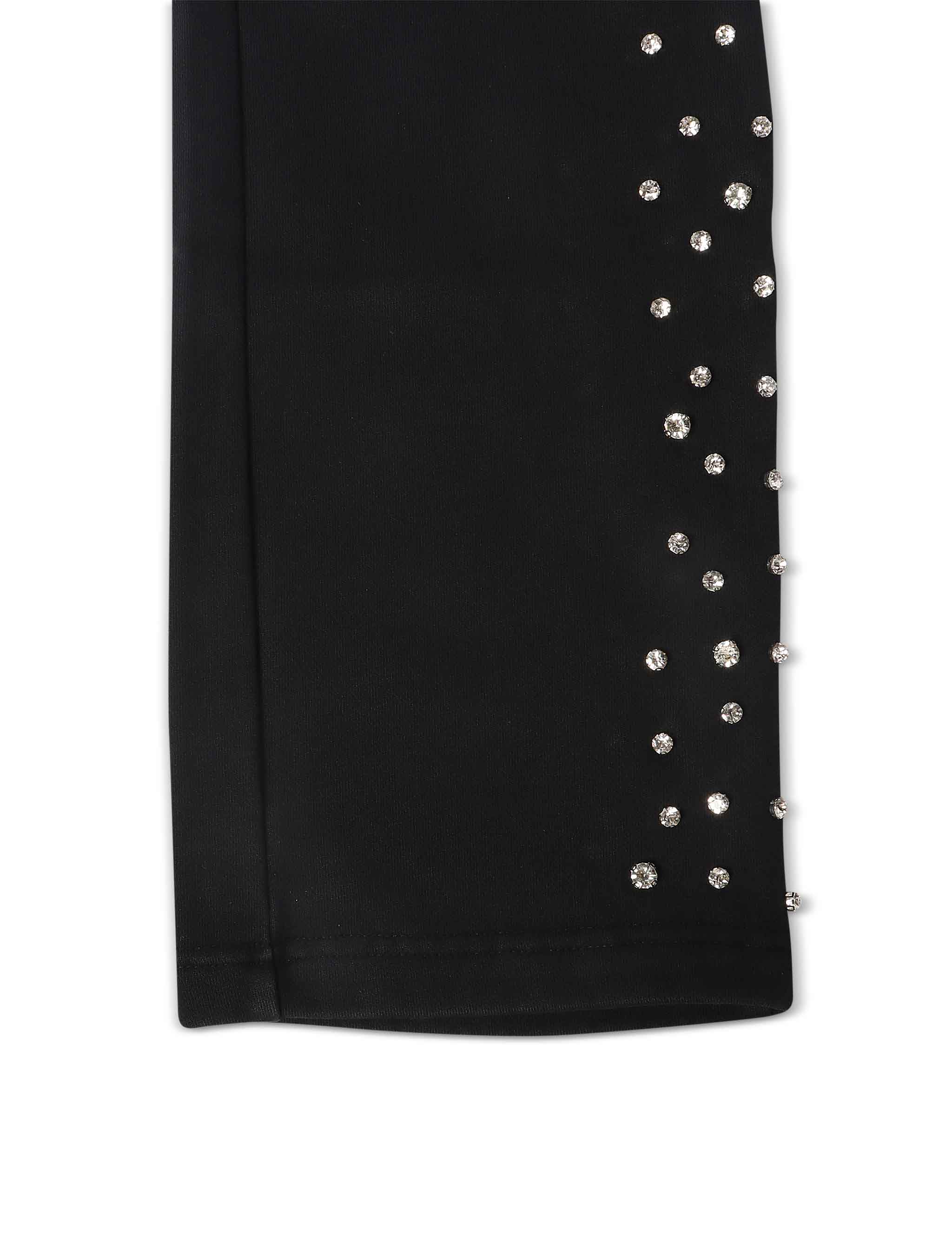 Embellish Ice Lounge Rhinestone Sweatpants - Black