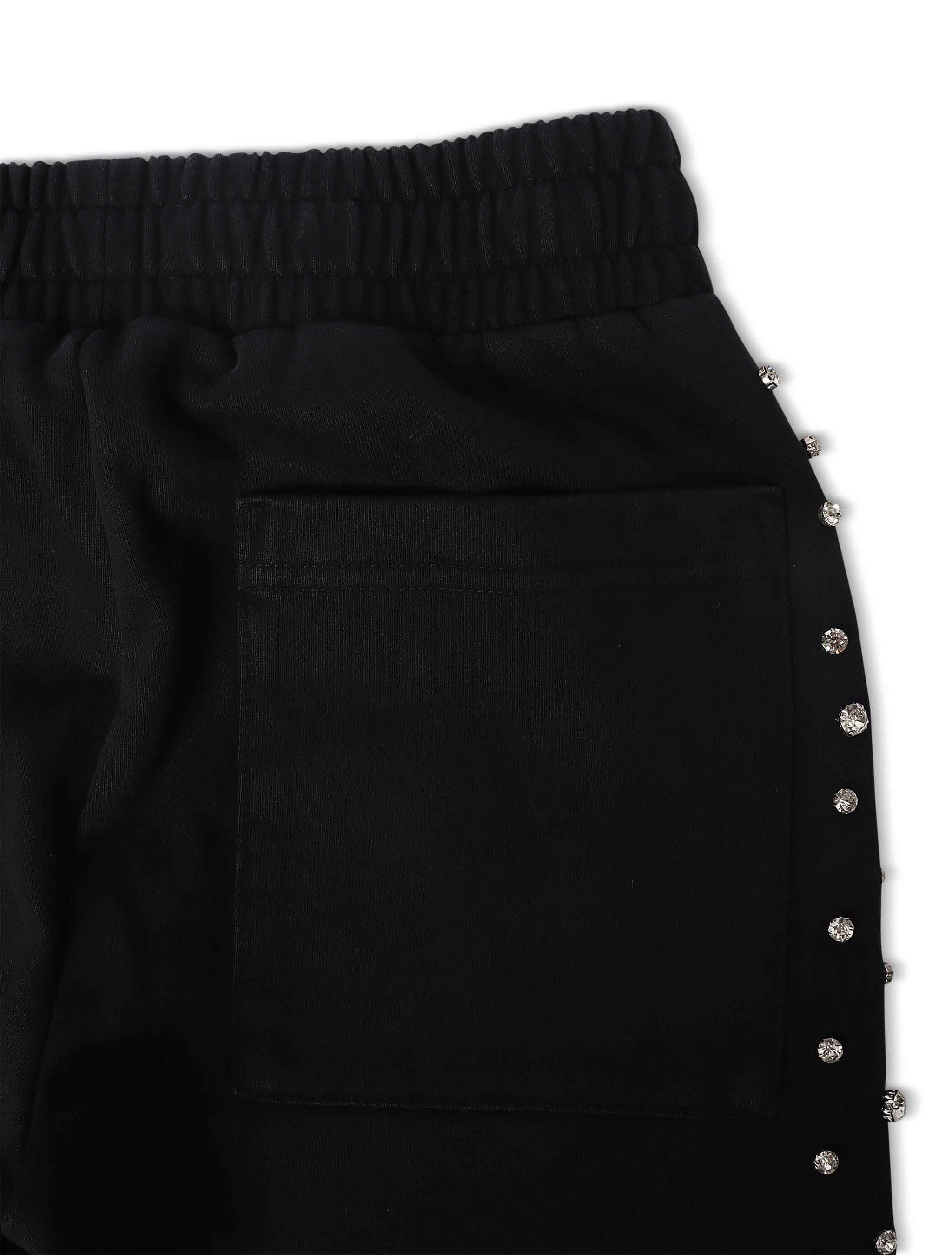 Embellish Ice Lounge Rhinestone Sweatpants - Black