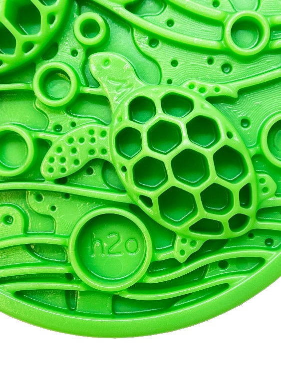 Water Nylon eCoin Durable Enrichment Snacking Coin for Dogs | USA-Made Lick Mat Alternative
