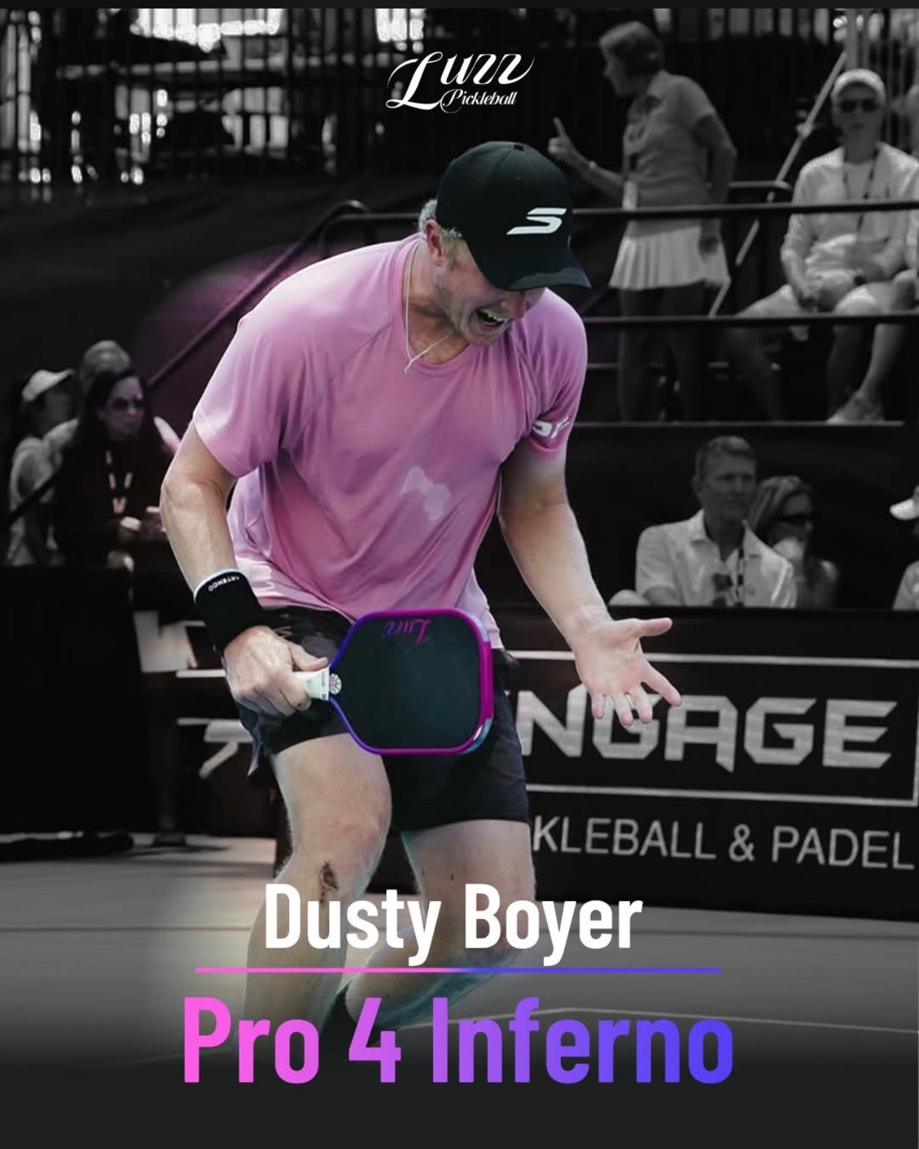 Luzz Pro 4 Inferno Mad Pickler Edition Pickleball Paddle & Cover