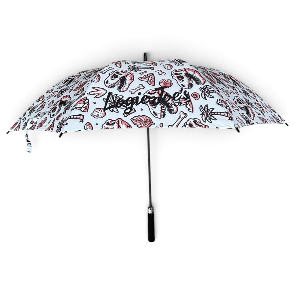 "Fossil Fairways" | 60" Golf Umbrella | Oversized Golf Umbrella | Dinosaurs Fossils