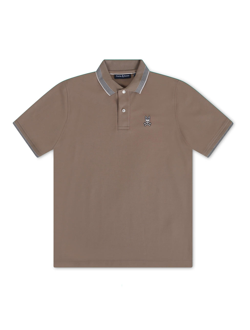 Psycho Bunny Queensbury Pique Polo - Antique Taupe