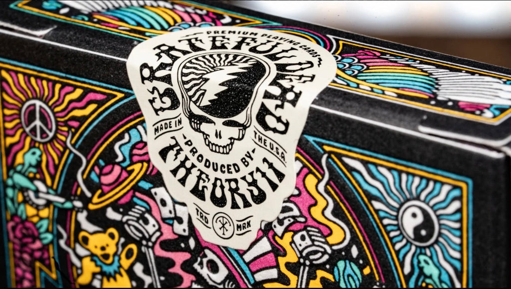Grateful Dead Drops Dancing Bears Pickleball Paddle Cover & Playing Card Collectors Edition