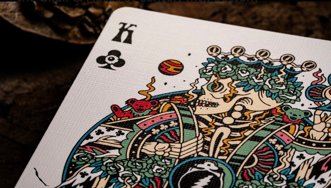 Grateful Dead Drops Dancing Bears Pickleball Paddle Cover & Playing Card Collectors Edition