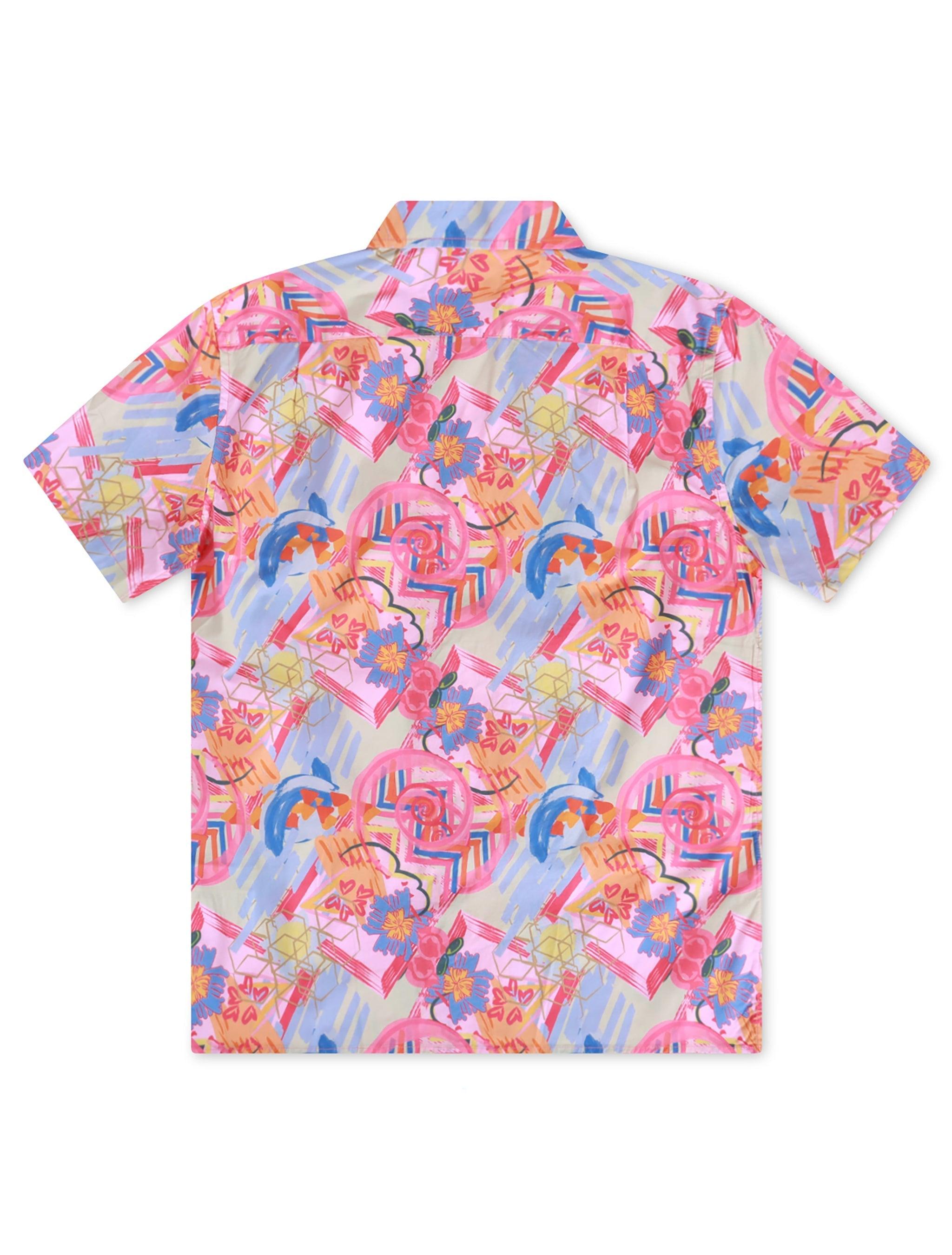Psycho Bunny All Over Print Tee - Fuchsia Purple