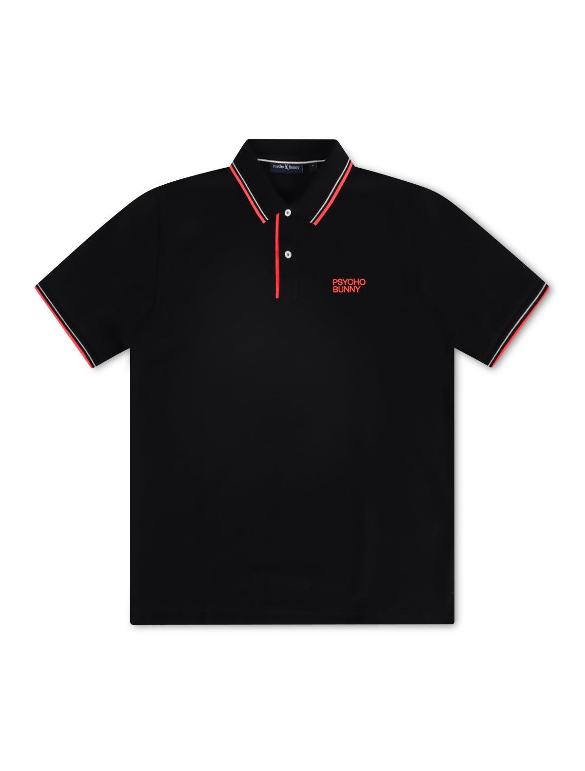 Psycho Bunny Wasterlo Pique Polo - Black