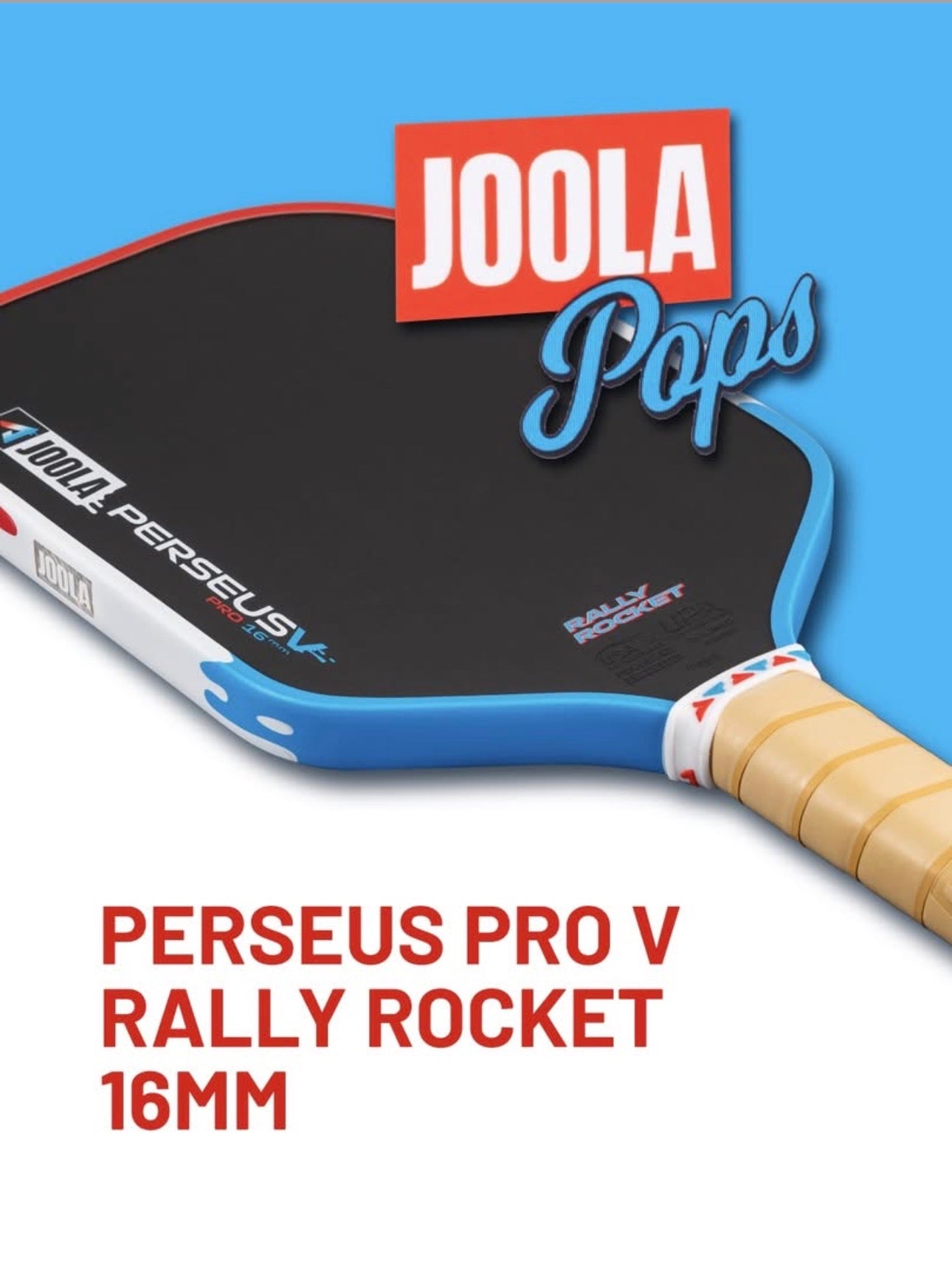 Joola Perseus Pro V Rally Rocket with cover 16mm Pickleball Paddle