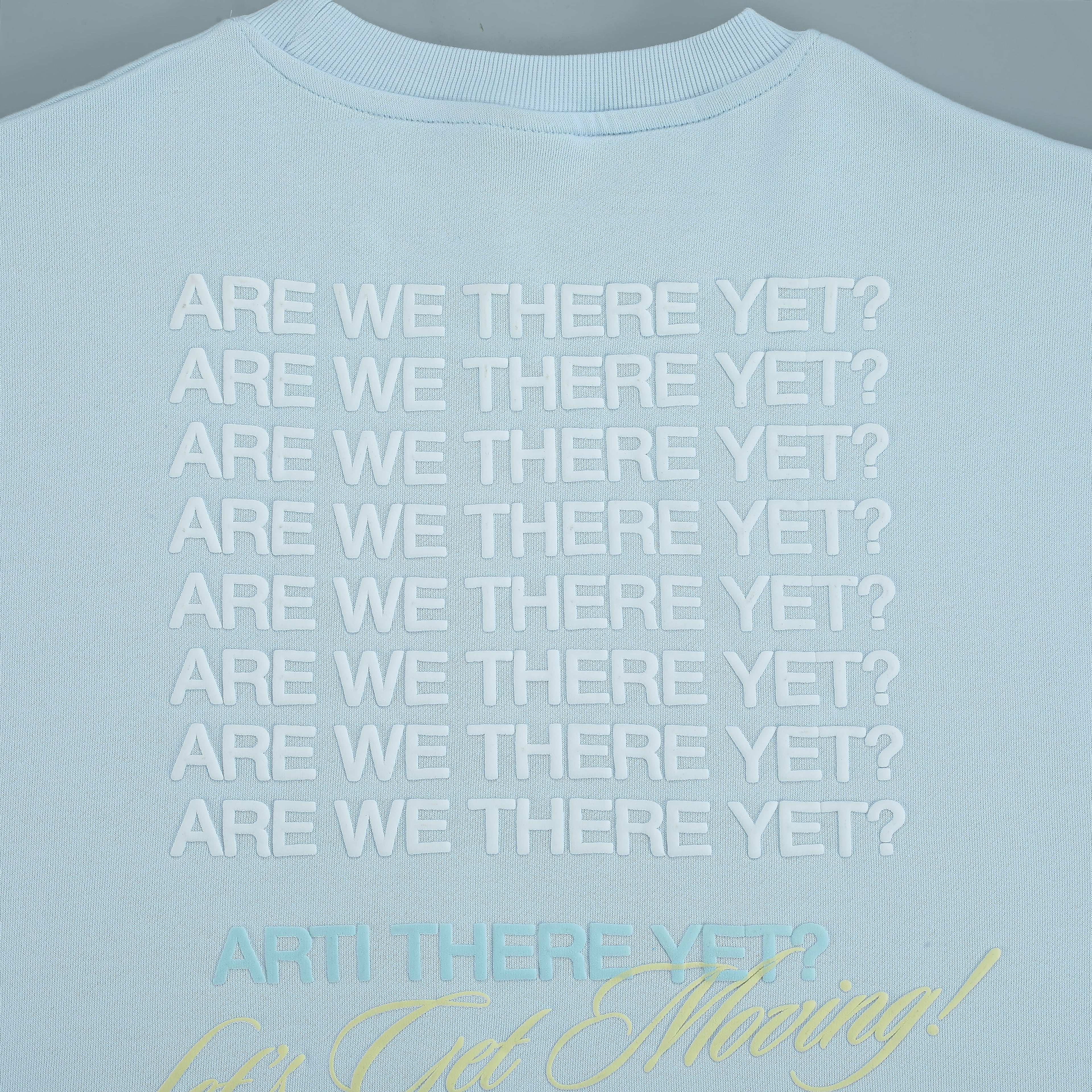 ARTI “Are We There Yet?” Crewneck — Baby Blue