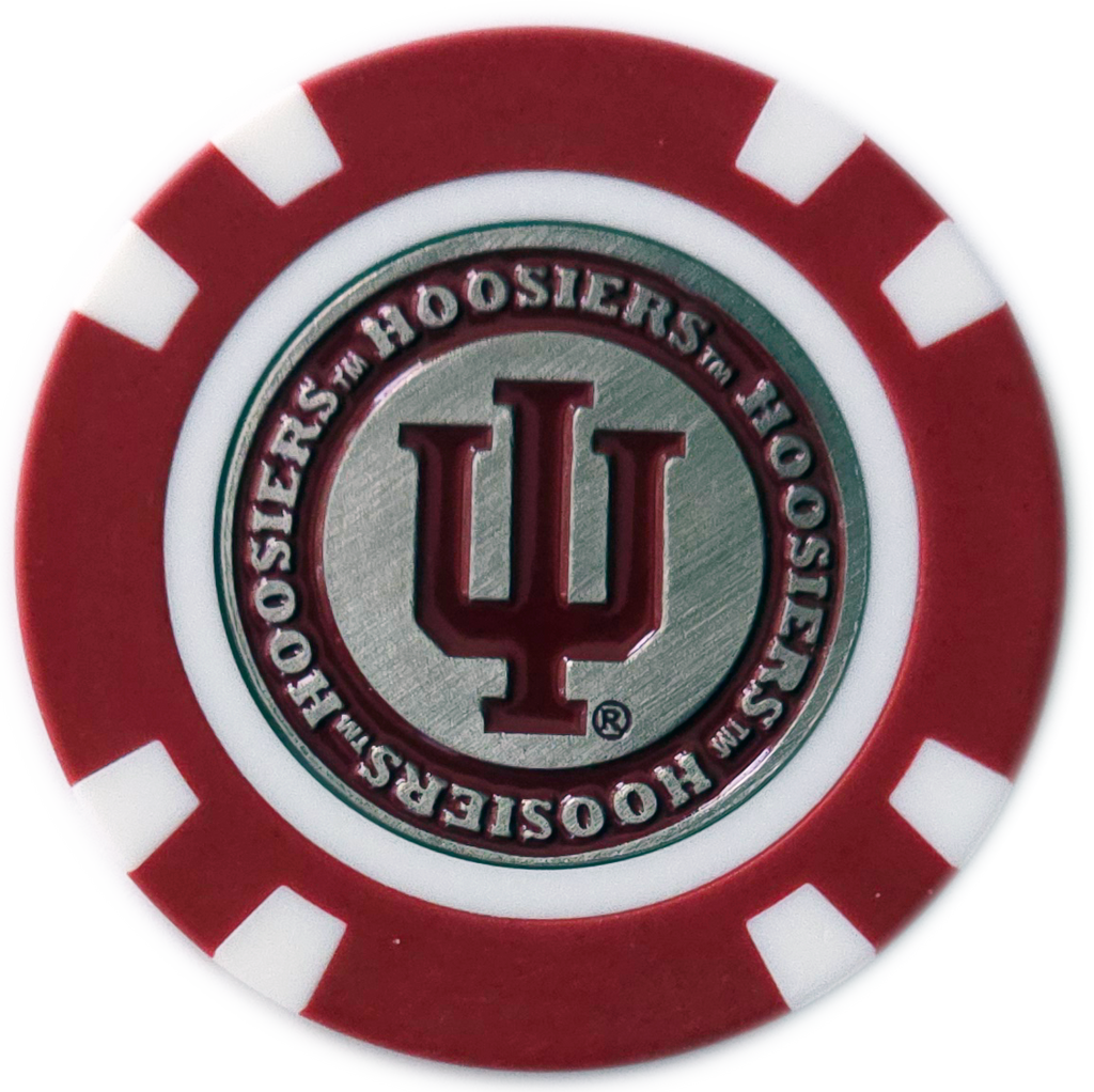 Officially Licensed Indiana Hoosiers Poker Chip Ball Marker