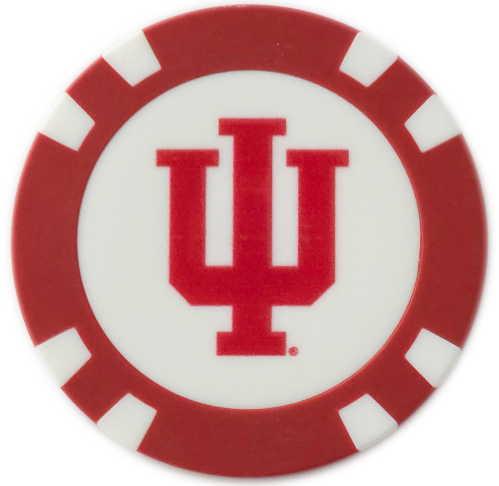 Officially Licensed Indiana Hoosiers Poker Chip Ball Marker