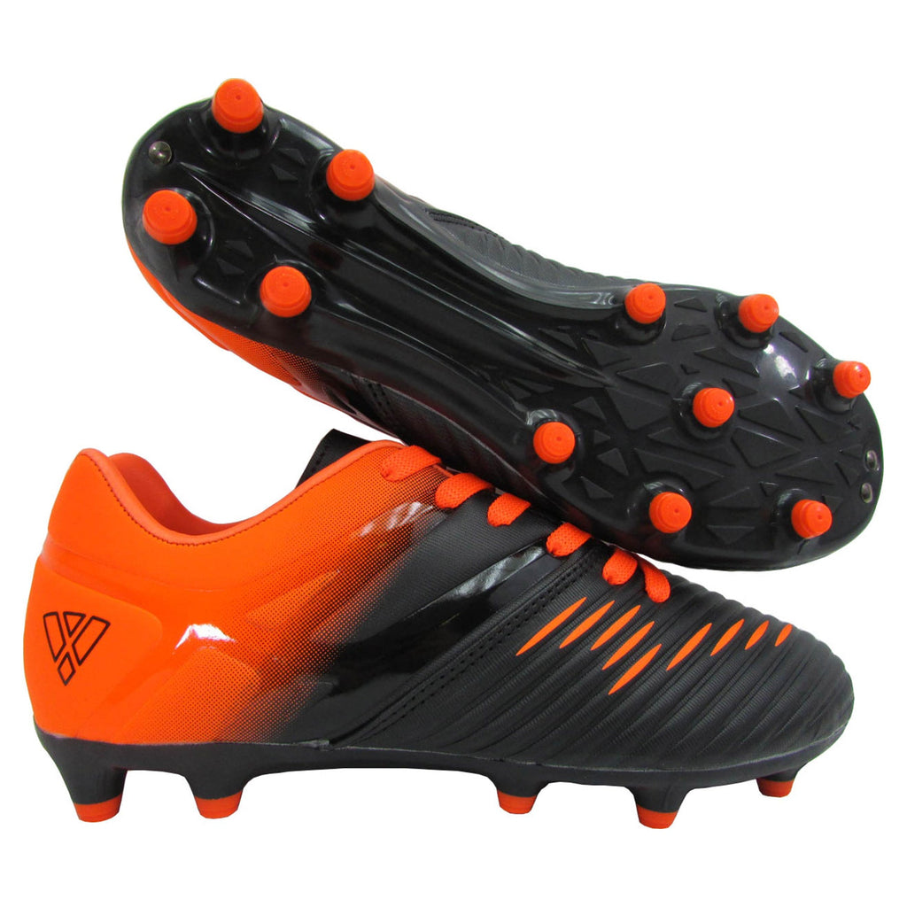 Liga Firm Ground Soccer Shoes -Black/Orange
