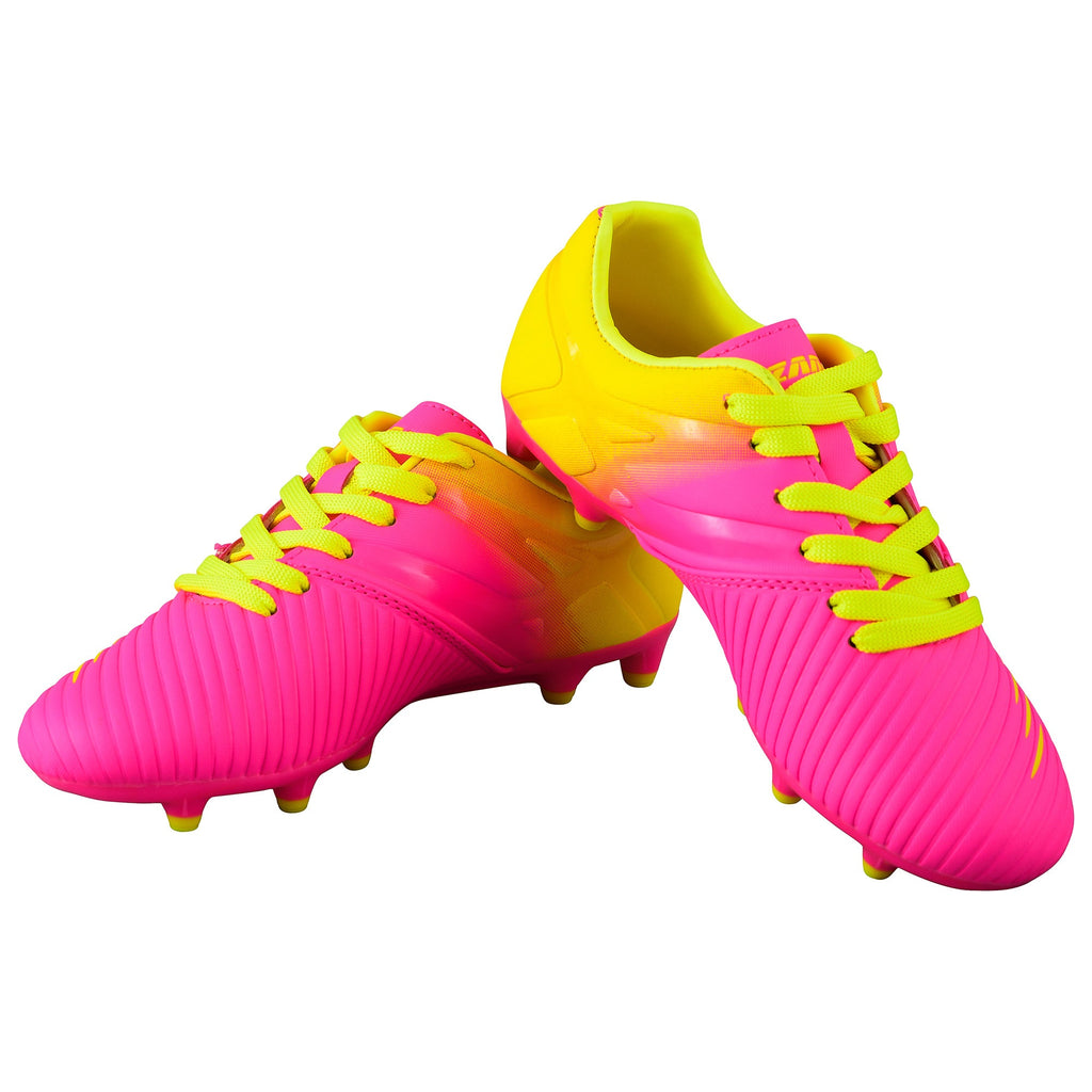 Liga Firm Ground Soccer Shoes -Pink/Yellow