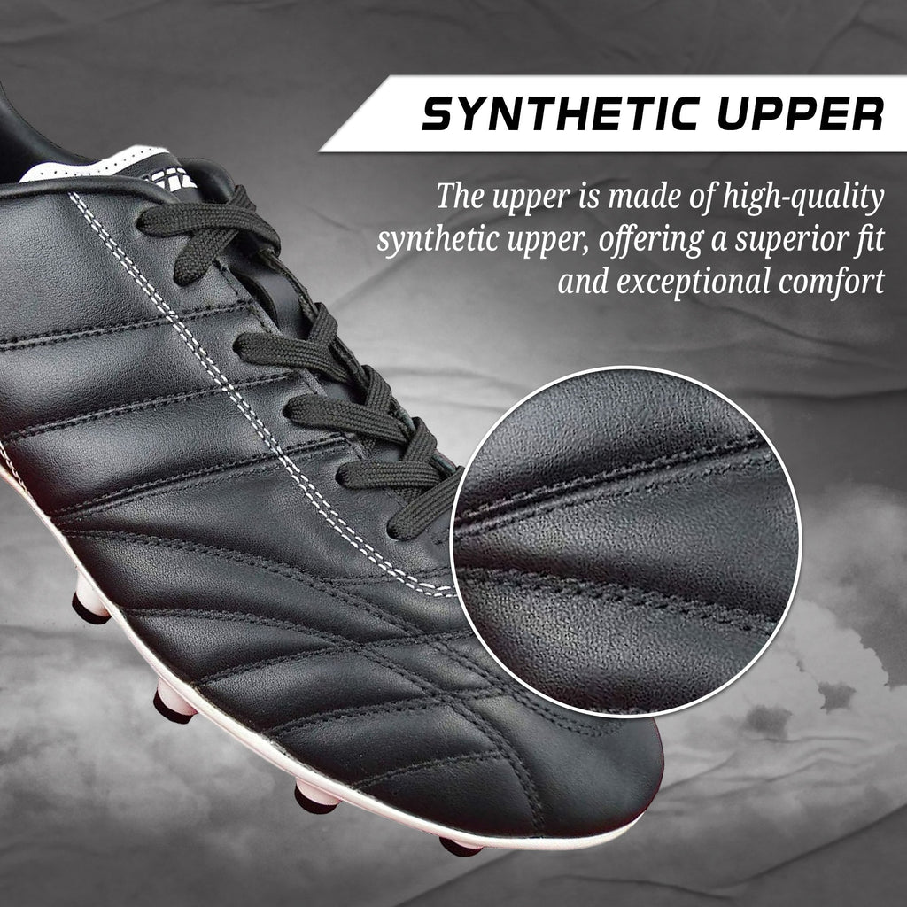Classico Firm Ground Soccer Shoes -Black/White
