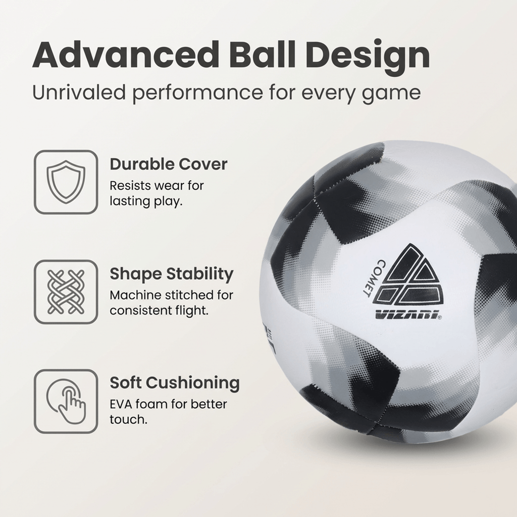 Comet Soccer Ball - Black