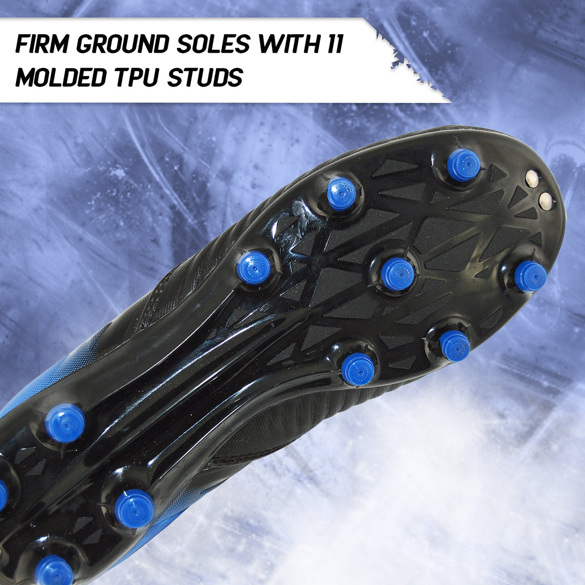 Vizari Liga Kids FG Soccer Cleats - Black/Blue