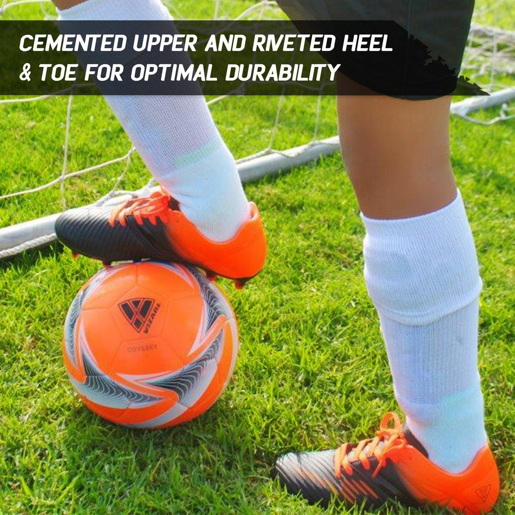 Liga Firm Ground Soccer Shoes -Black/Orange