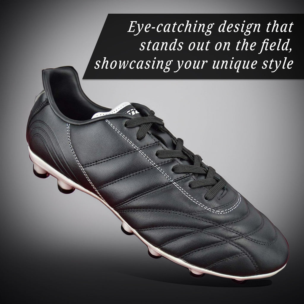 Classico Firm Ground Soccer Shoes -Black/White