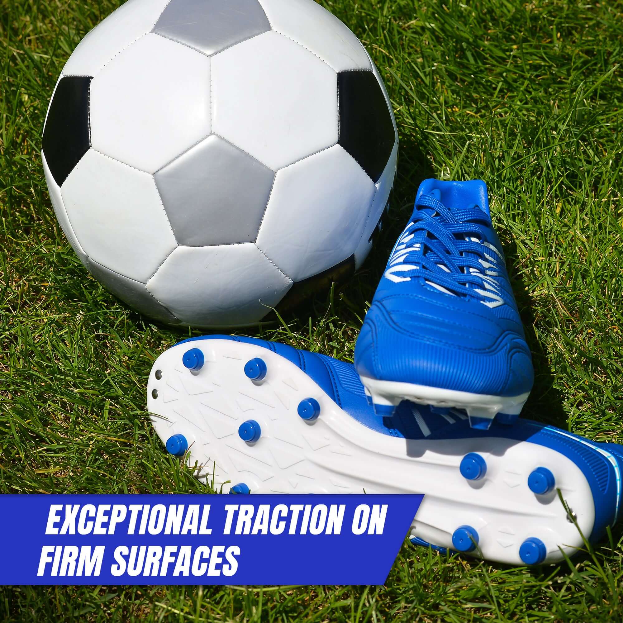 Vizari Valencia Firm Ground Soccer Cleats – Royal/White