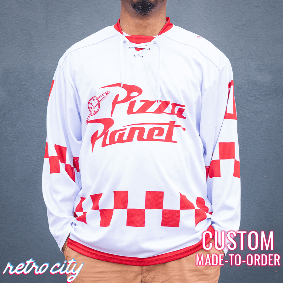 Pizza Planet Hockey Fan Jersey (White)