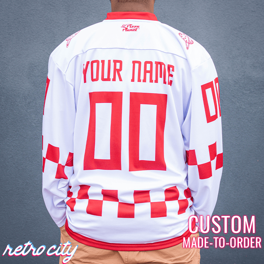Pizza Planet Hockey Fan Jersey (White)