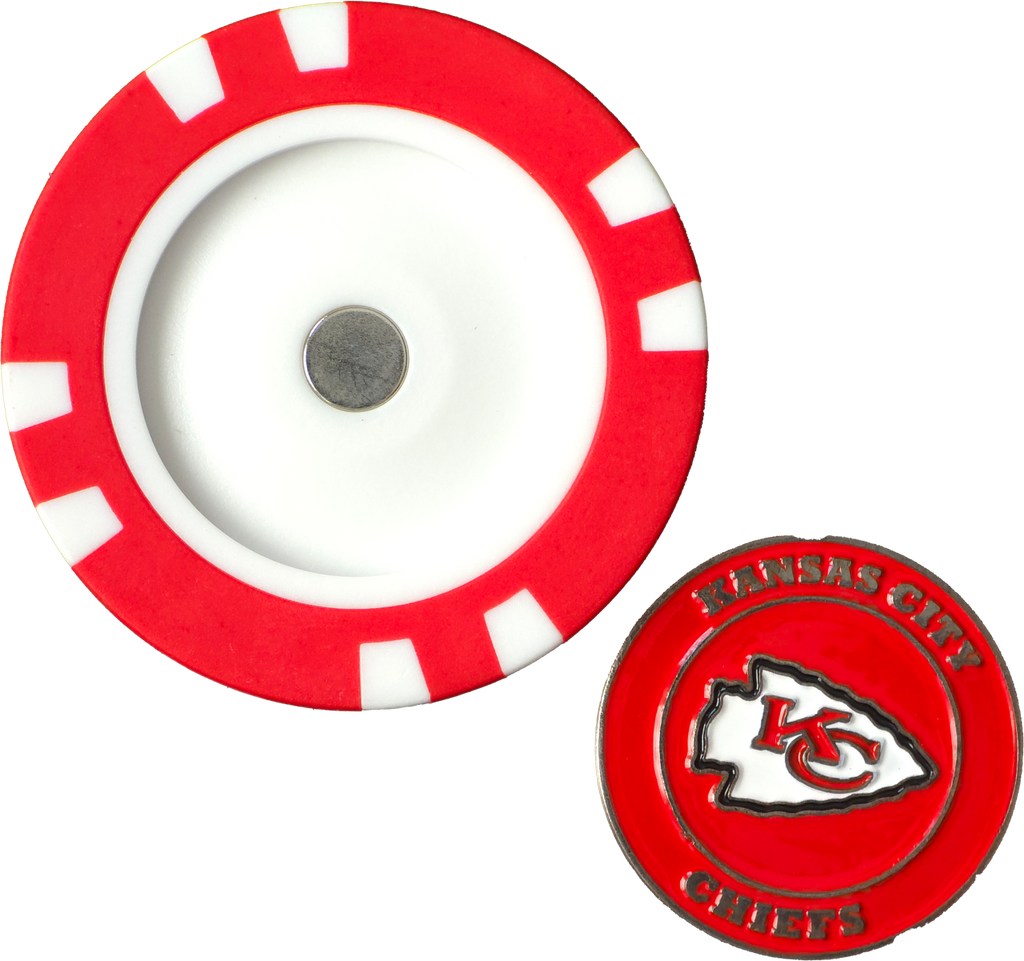 Officially Licensed Kansas City Chiefs Poker Chip Ball Marker