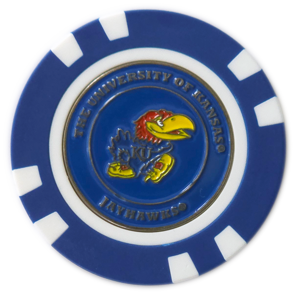 Officially Licensed Kansas Jayhawks Poker Chip Ball Marker