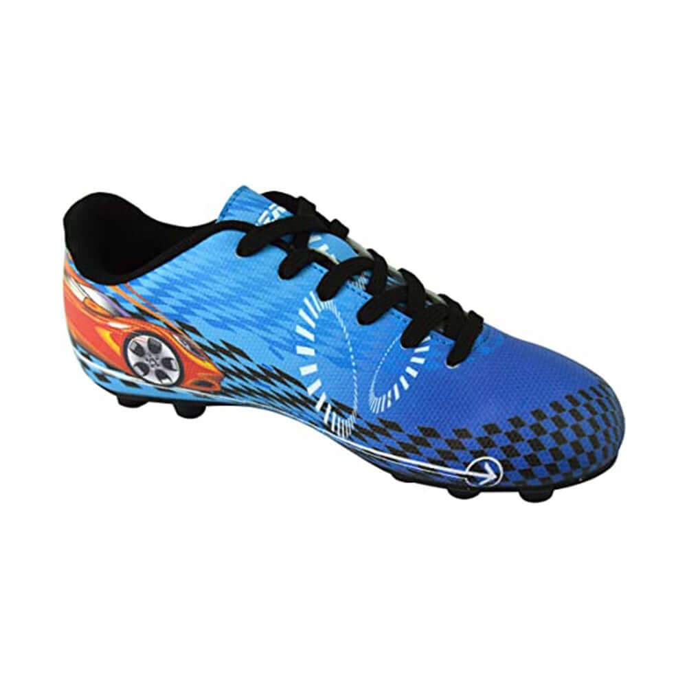 Racer Firm Ground Soccer Shoes -Blue/Red