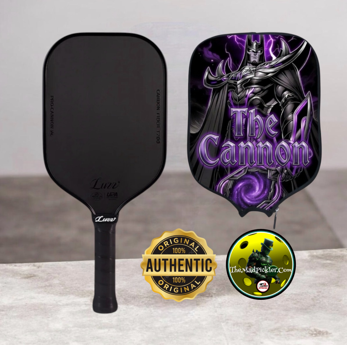 Luzz Pro Cannon Mad Pickler Edition Pickleball Paddle & Cover