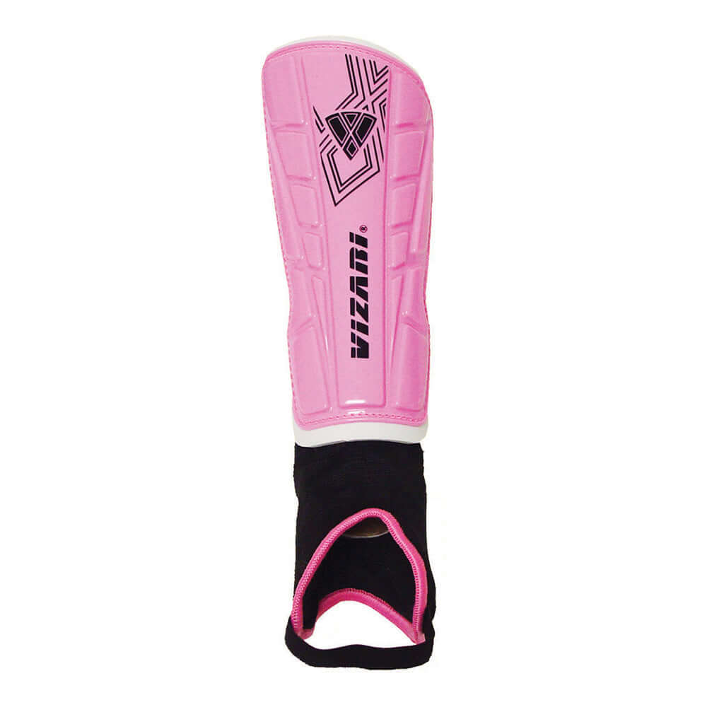 Malaga Soccer Shin Guard with Adjustable Straps-Pink