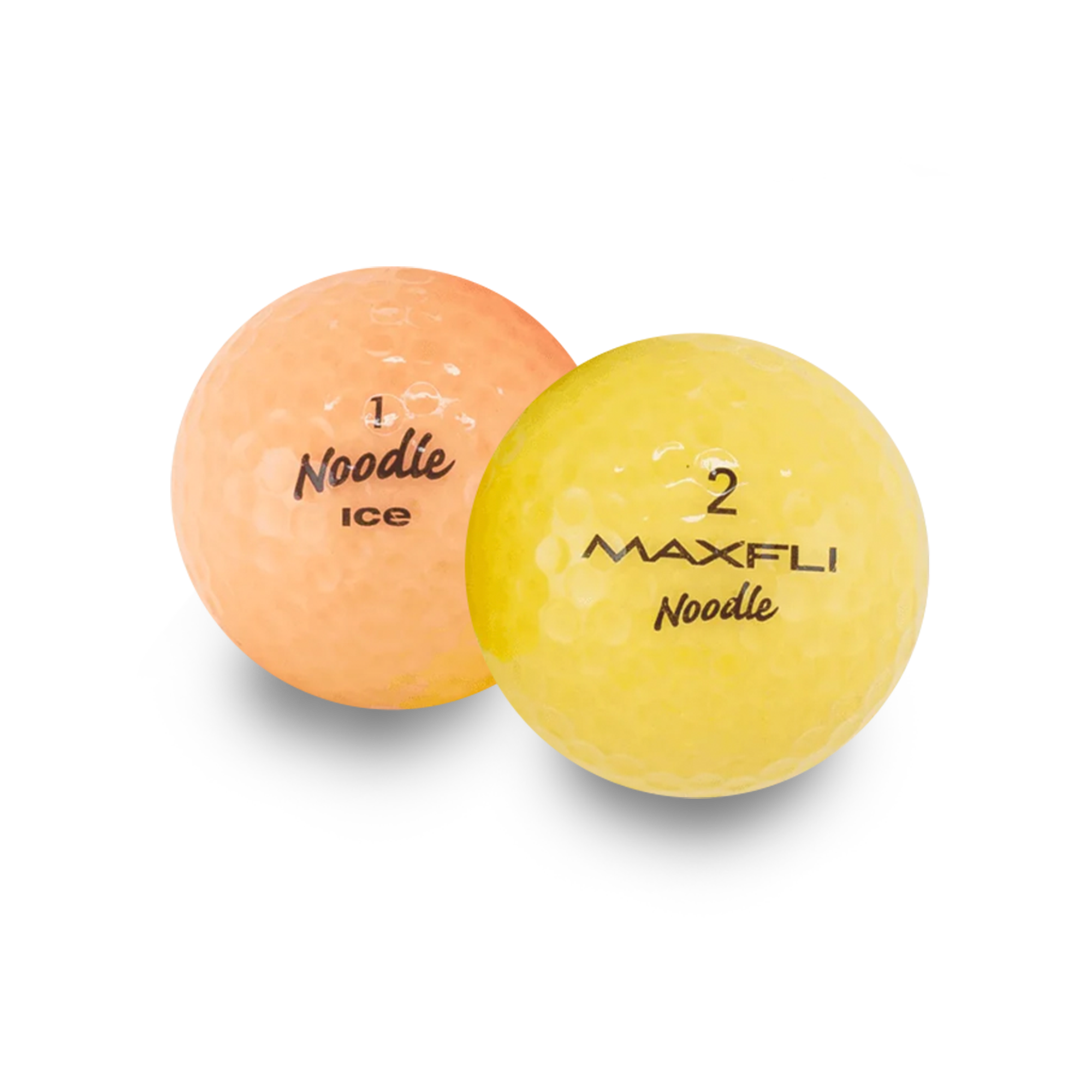 Used Maxfli Noodle Ice Color Mix Golf Balls - 1 Dozen