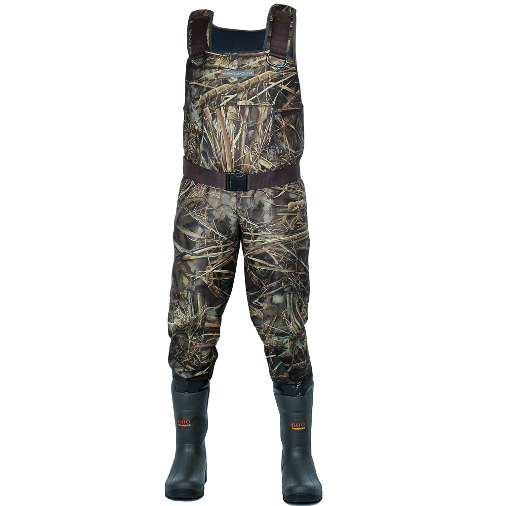 BAYOU 3.5mm Neoprene Camo Chest Wader – 600g Boots