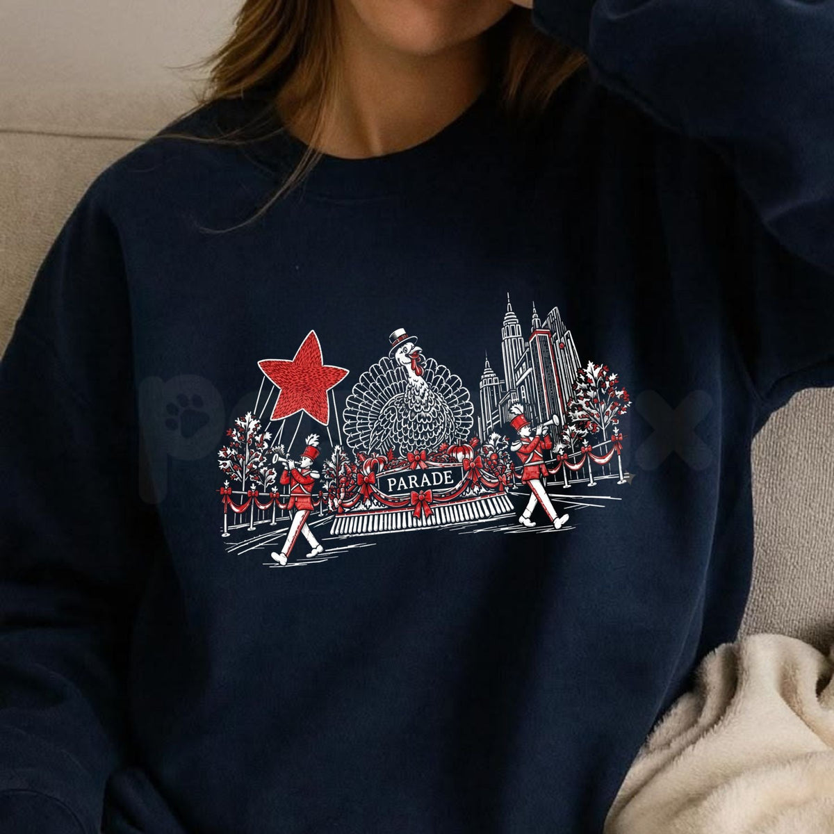 Macy's Thanksgiving Day Parade Embroidered Sweatshirt – Holiday Festival Crewneck
