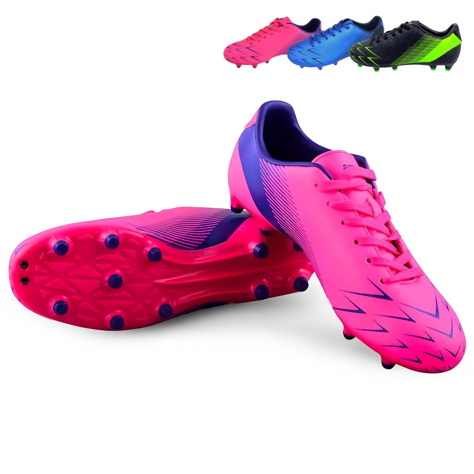 Ranger Firm Ground Soccer Shoes -Pink/Purple