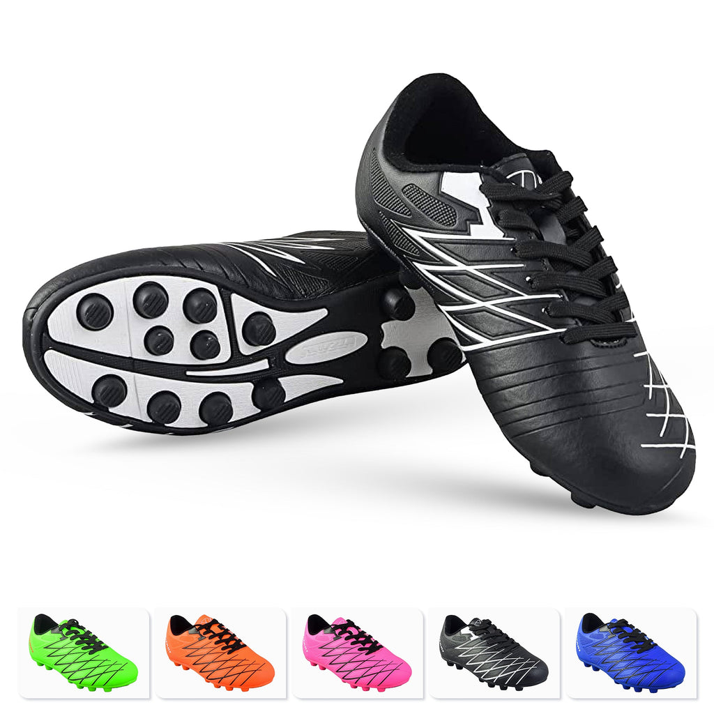Boca Firm Ground Soccer Shoes -Black/White