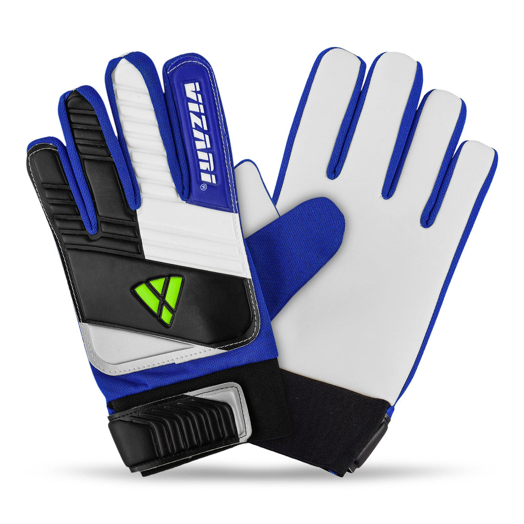 Junior Keeper Gloves-Blue/White/Black