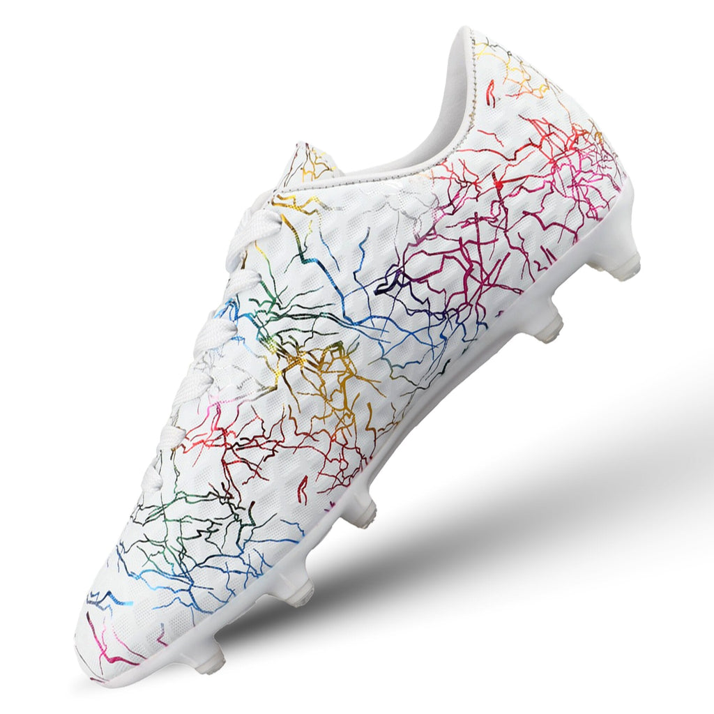 Zodiac JR. Firm Ground Soccer Shoes-White