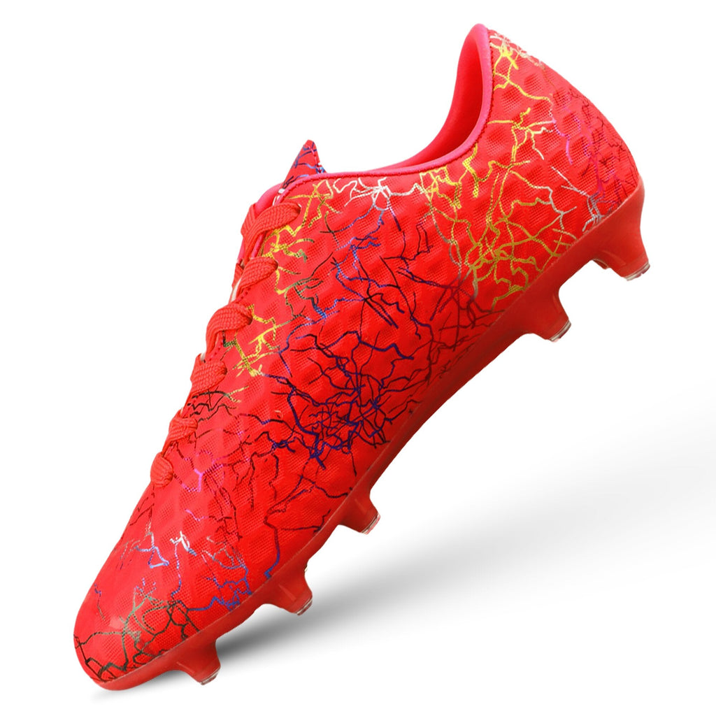 Zodiac JR. Firm Ground Soccer Shoes -Red