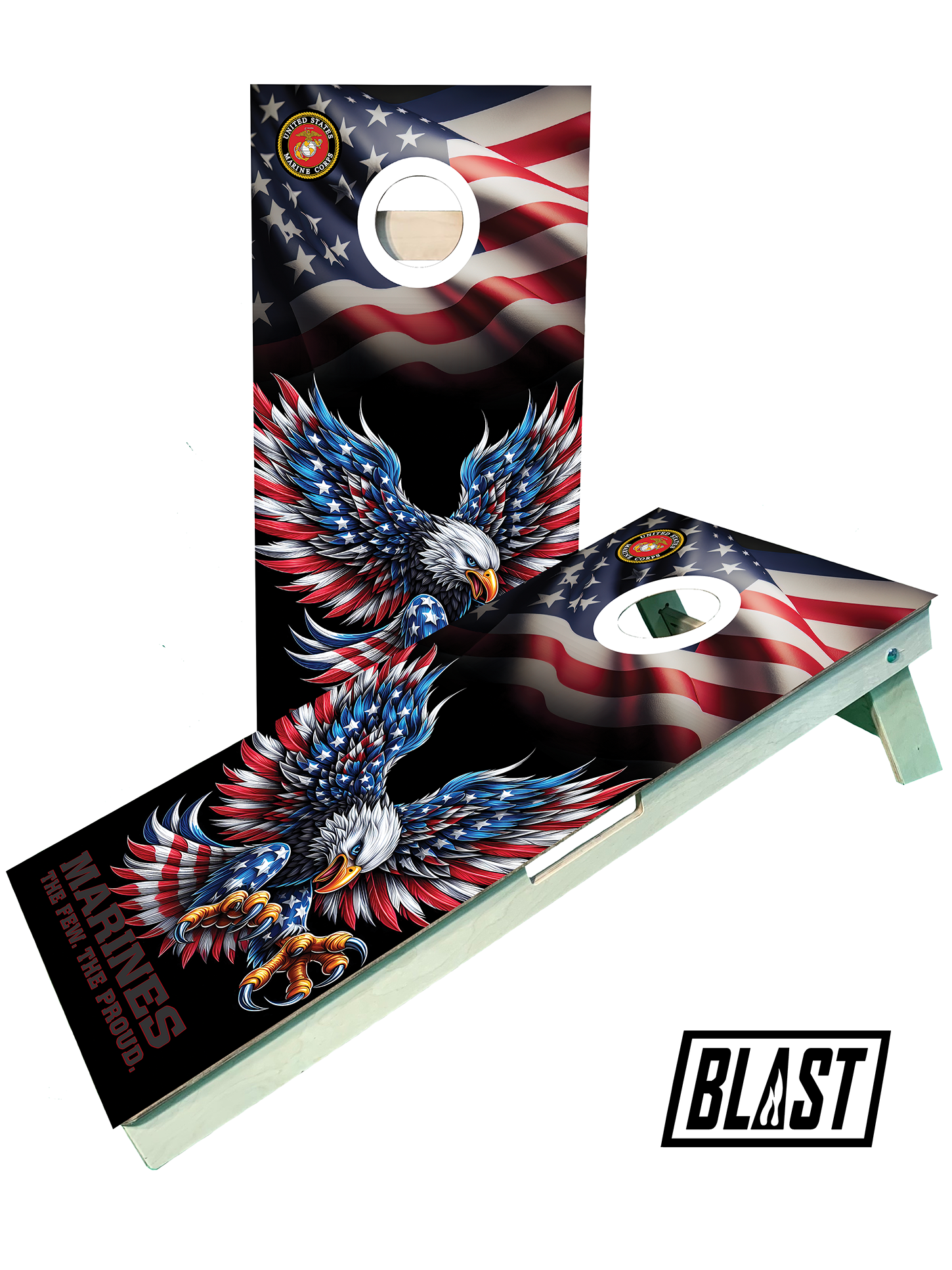 Marine 3 Cornhole Set