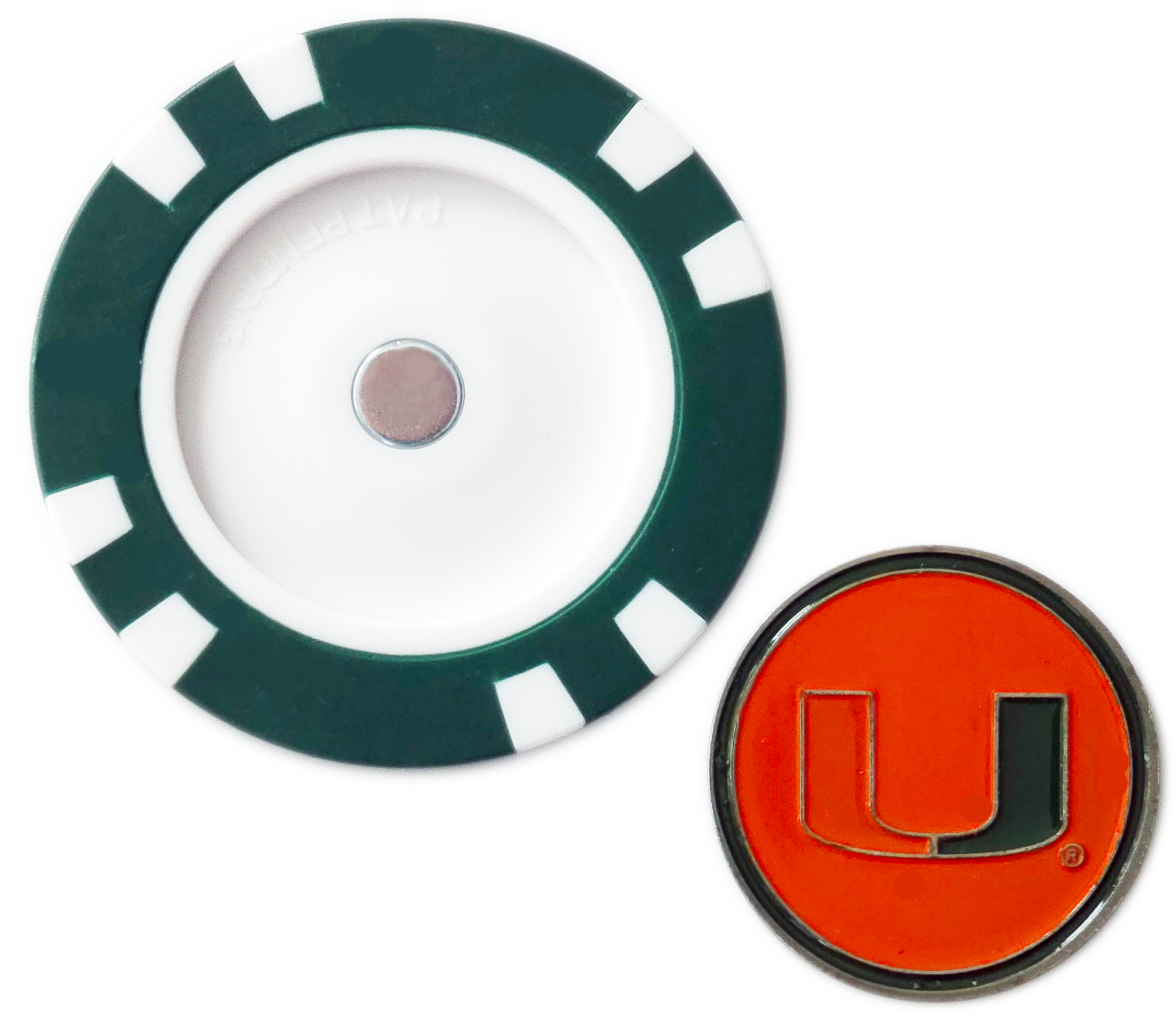 Officially Licensed Miami Hurricanes Poker Chip Ball Marker