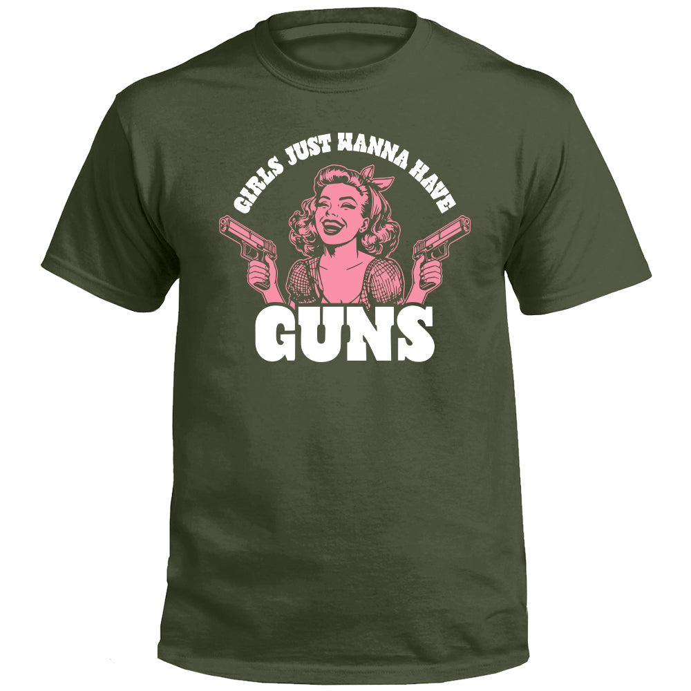 Girls Just Wanna Have Guns (Front Print)