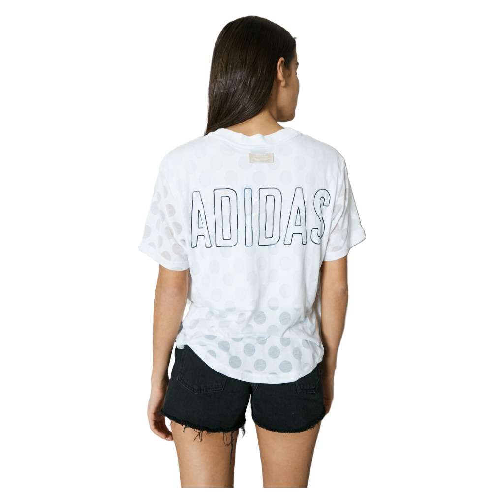 adidas Women's Burnout Dots T-Shirt - White/White