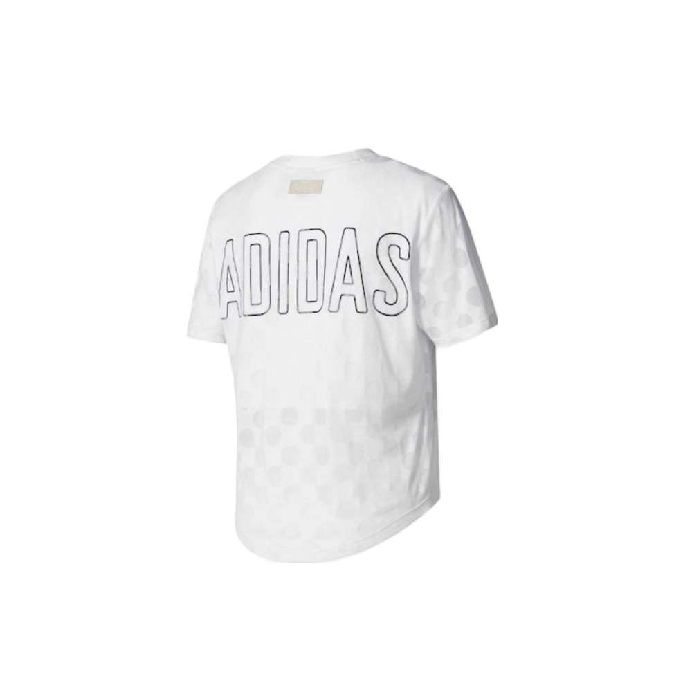adidas Women's Burnout Dots T-Shirt - White/White