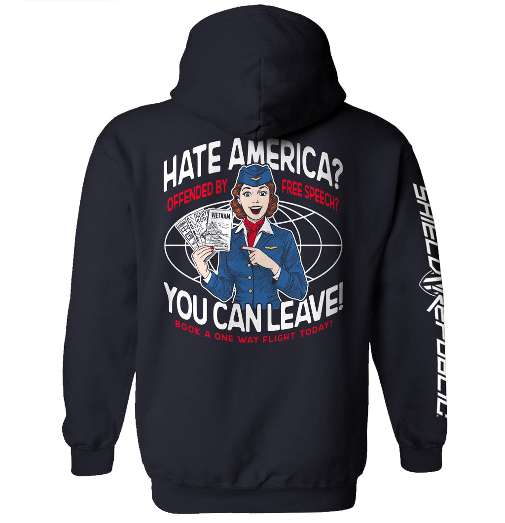 Hate America Offended By Free Speech You can Leave